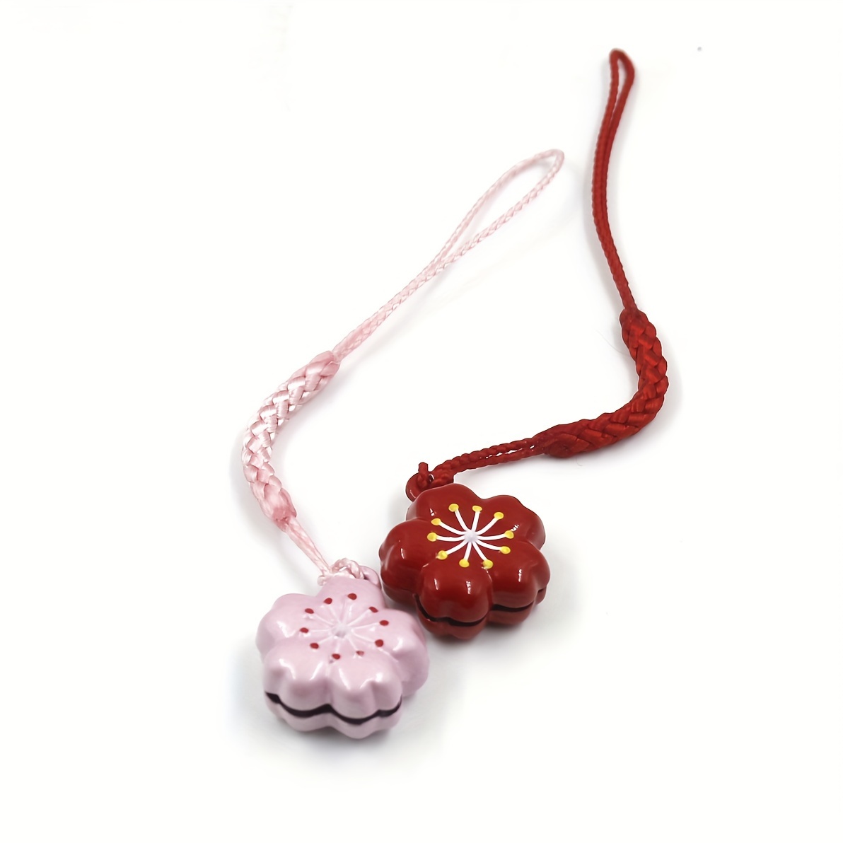 Romantic Sakura Blossom Copper Bell Charm Pendant